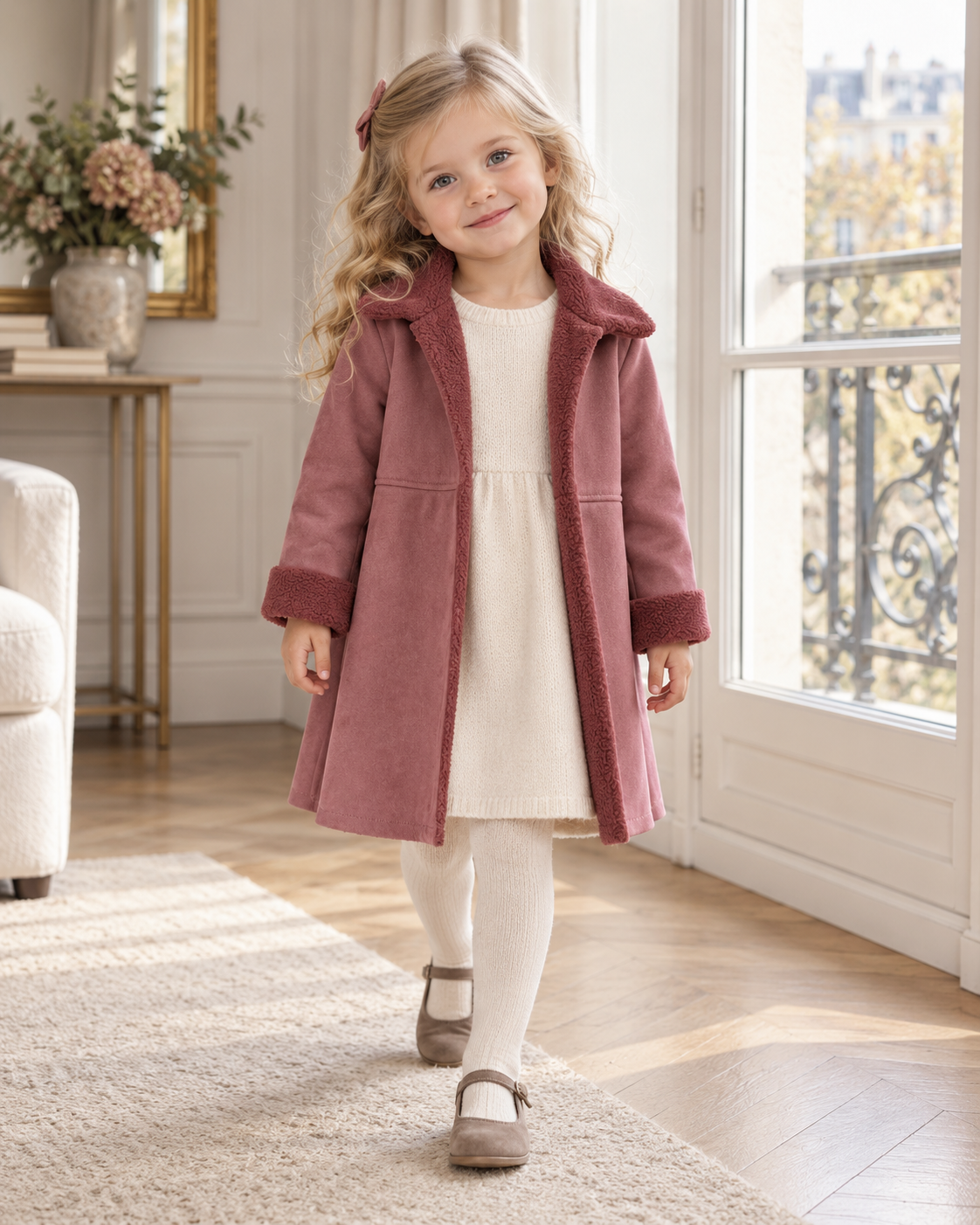 Abrigo Rosalie frontal modelado