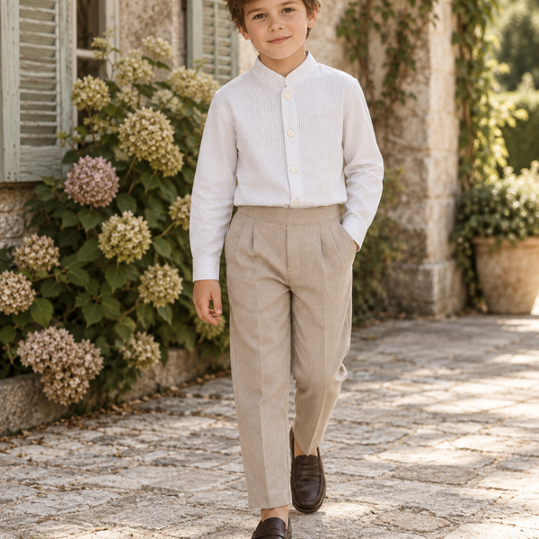Camisa Julien - niño modelando de frente