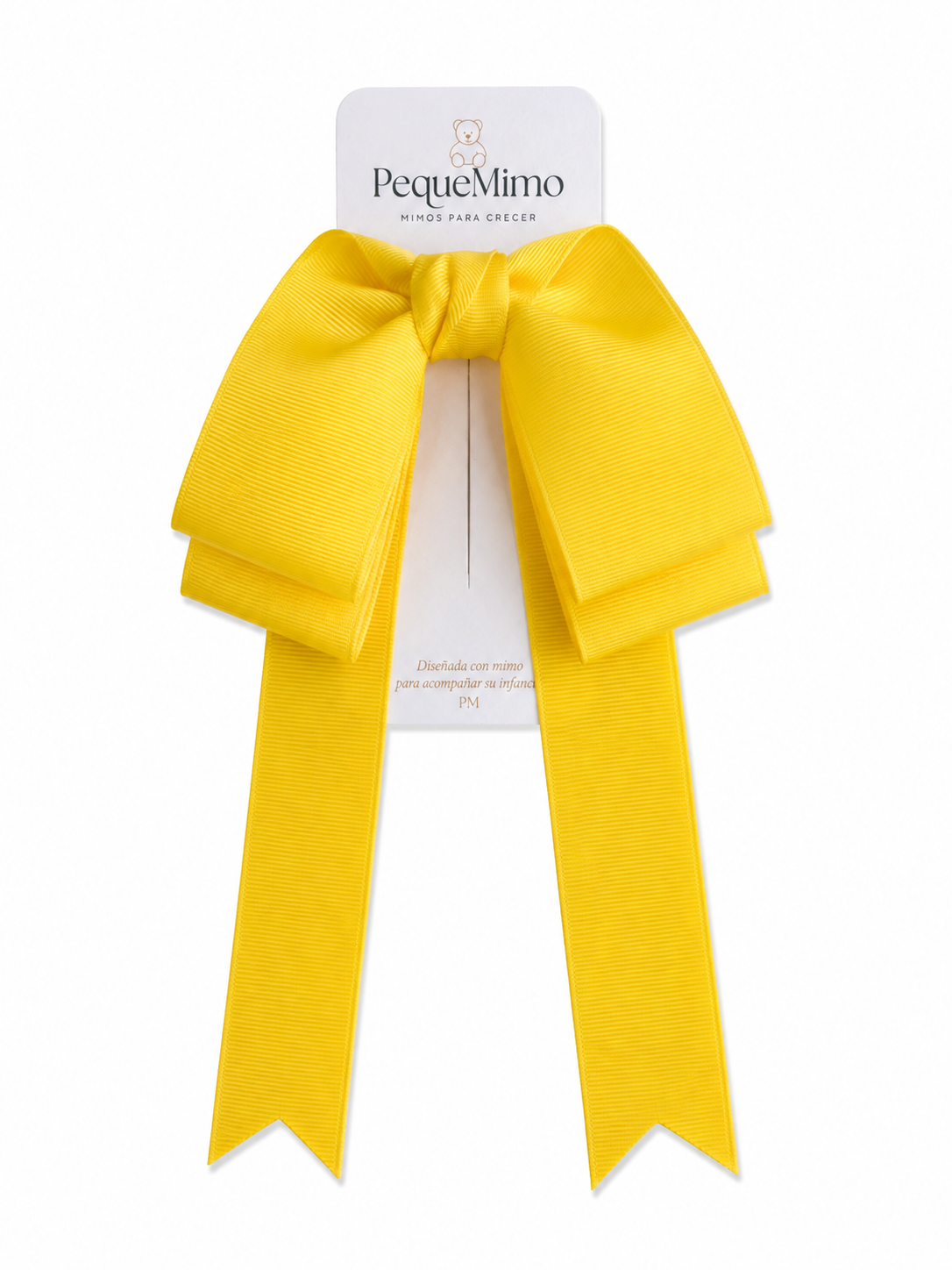 Moño Grosgrain Amarillo Canario
