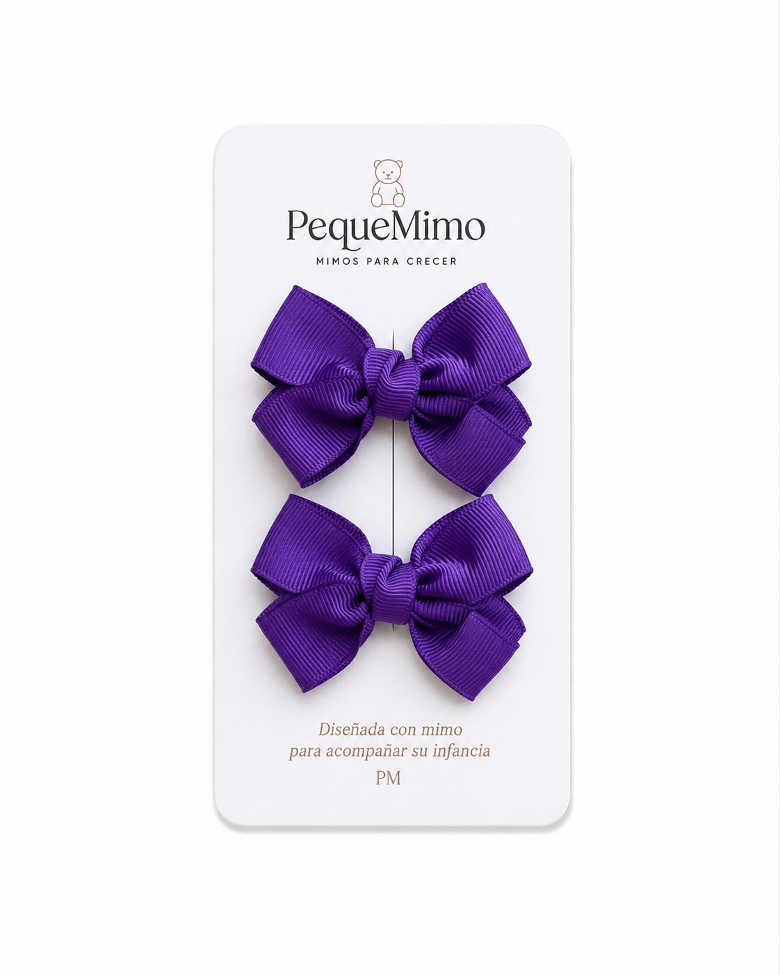 Moño Grosgrain Mini Morado