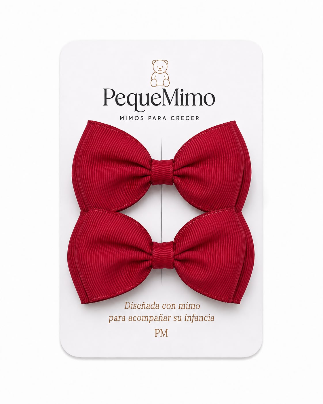 Moño Grosgrain Mini Rojo
