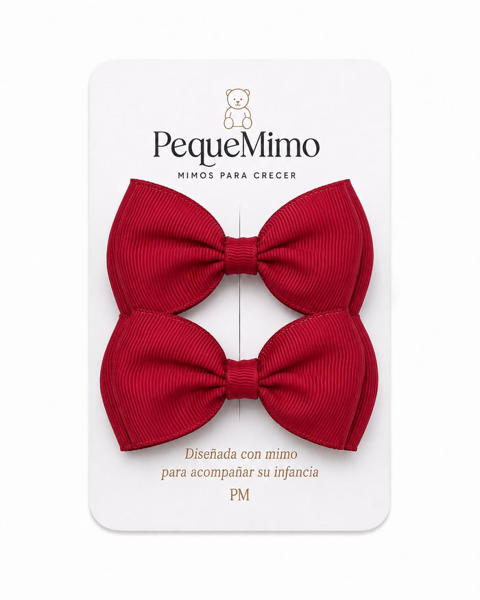 Moño Grosgrain Mini Rojo
