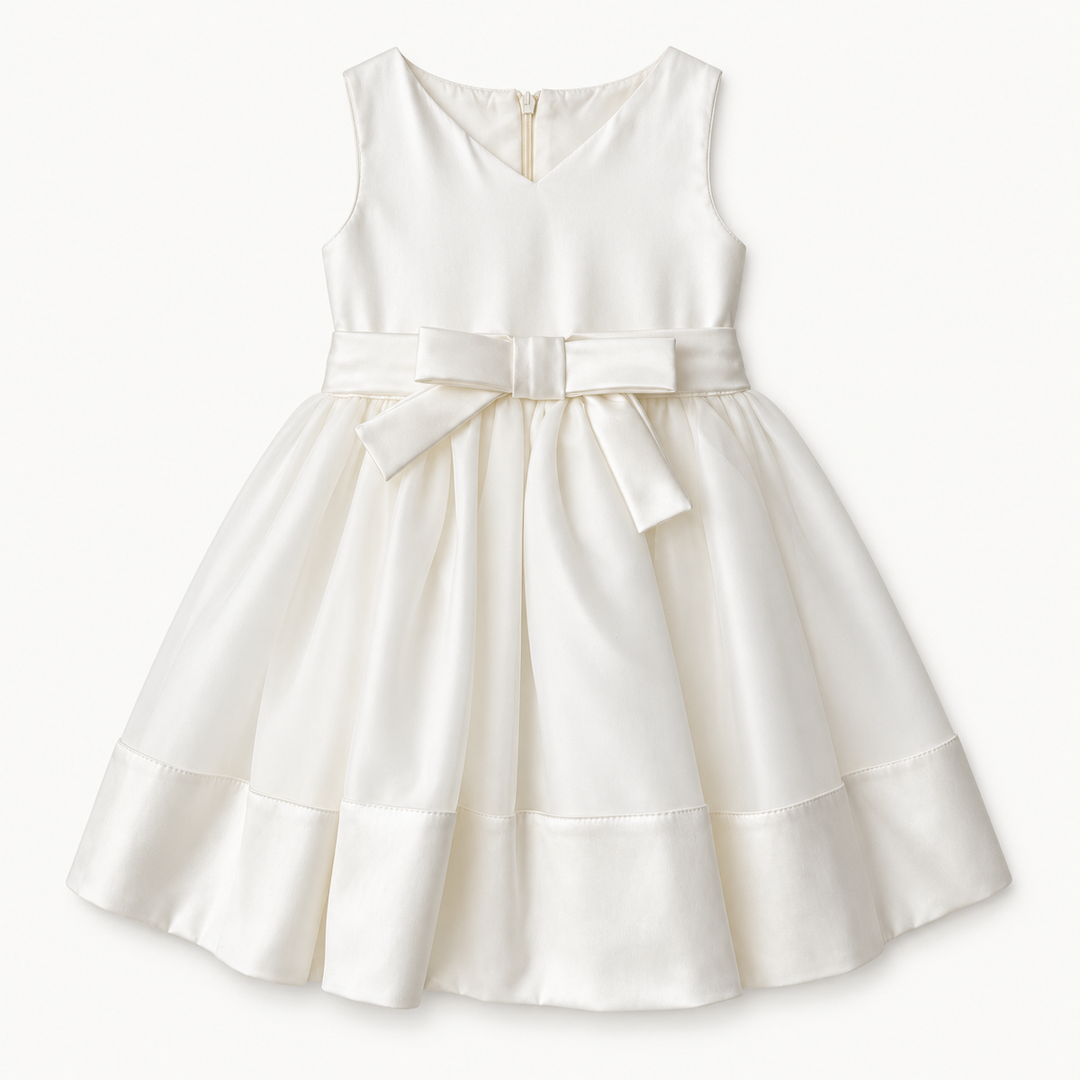 Vestido Blanche solo sobre fondo blanco