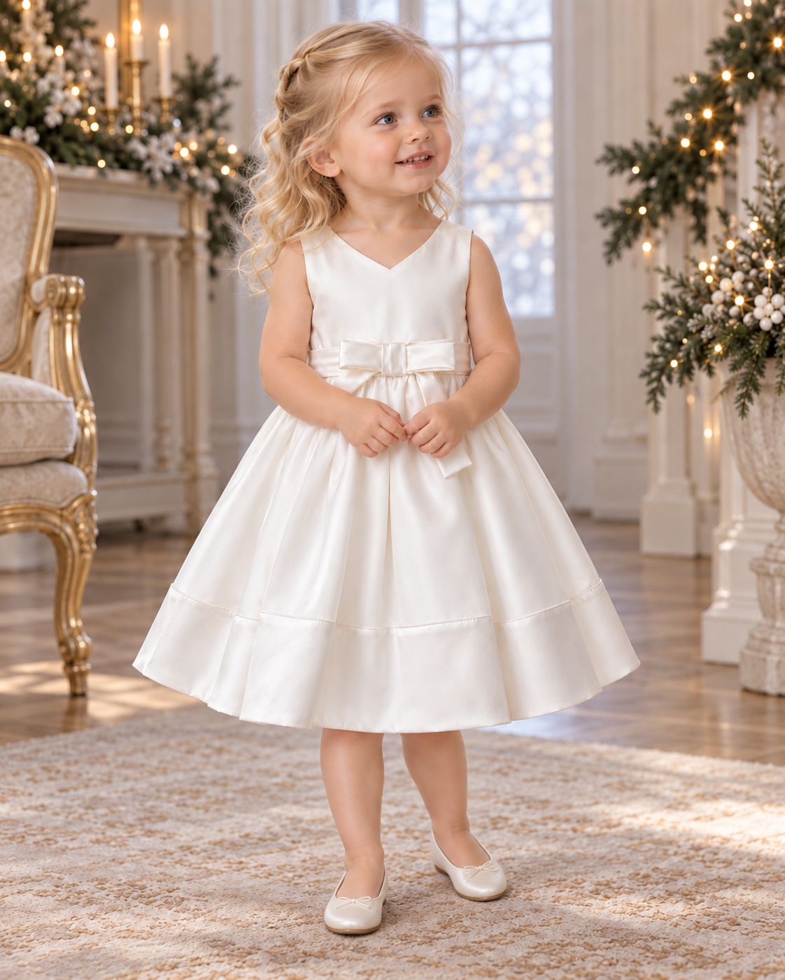 Vestido Blanche detalle del lazo